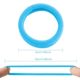 100 Pcs Ligas para Cabello Elásticas, Donas para el Cabello Mujer, Scrunchies para Cabello Sin Costura, Lazos de Pelo de Algodón para Coleta, Accesorios para el Cabello para Niña y Mujer (Vistoso)