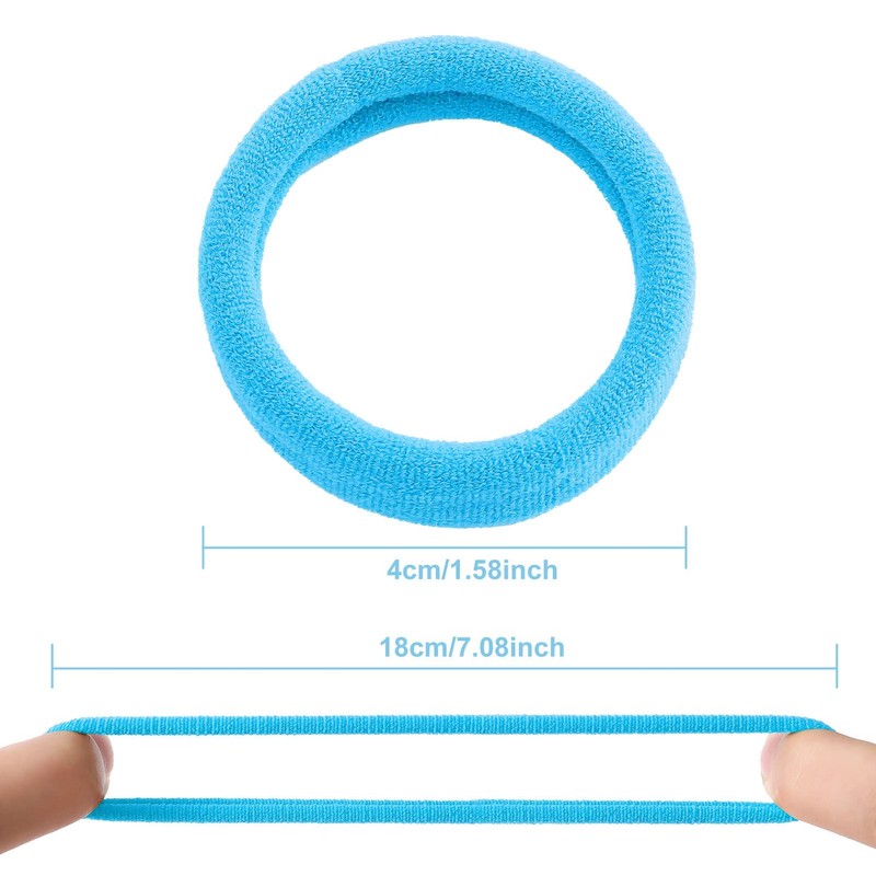 100 Pcs Ligas para Cabello Elásticas, Donas para el Cabello