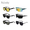 Paleshy Color-Changing Polarized Glasses - Anti-Glare Black Aviator for Fishing,