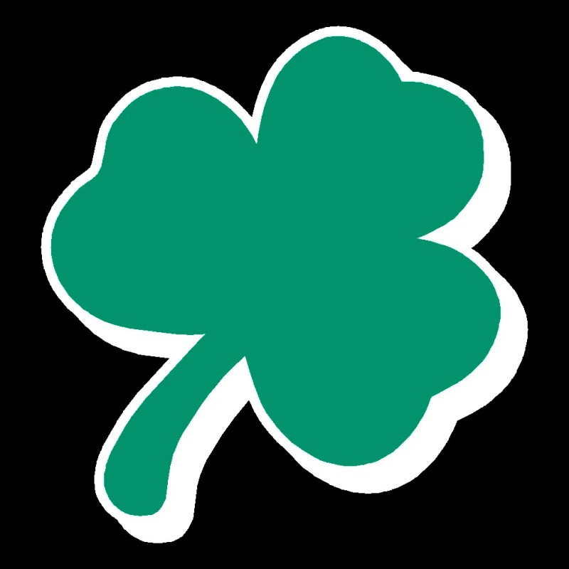Reflective Vinyl Clover Shamrock Fire Helmet Decal Sticker 2 inch