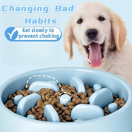 Antischlingnapf Hunde Klein,Anti Schling Napf Hund,Hundenapf Langsame Fütterung,Slow Feeder Dog Bowl,Hundenapf,Fressnapf,Anti Schling Napf Hundenapf Futternapf für Katzen und Kleine Hunde