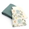 VmG-Store Waffle Pique + Cotton Fabric Set, Colour-Coordinated Waffle Fabric,