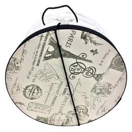 Sarah's Hat Boxes Classic Paris Hat Box – 11" x 5.5" (Dia. x Ht.) Handmade in USA – Odorless Non-Toxic Adhesive, Cording Handle – Premium Storage for Hats & Accessories