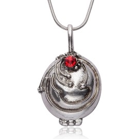 PSL Elena Gilbert Vervain Antique Silver Tone Crystal Pendant Necklace for Fans Cosplay Costume Jewellery