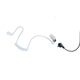 Klykon Vx-261 Earpiece Headset with Mic for Motorola Vertex Standard VX-231 VX-351 Walkie Talkie 2 Way Radio Black