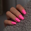 KQueenest Hot Pink Press On Nails Medium Square - Summer