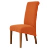 Odot Orange Chair Covers, Dining Chair Covers Set of 2,