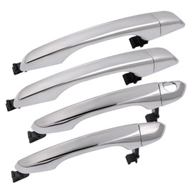 JDMON Chrome Exterior Door Handles Replacement for Hyundai Elantra Sedan 2017-2020 Front Rear Left Driver Right Passenger Outside Door Handle Set Replacement for 82651-F2020 82651-F2010 82661-F2010