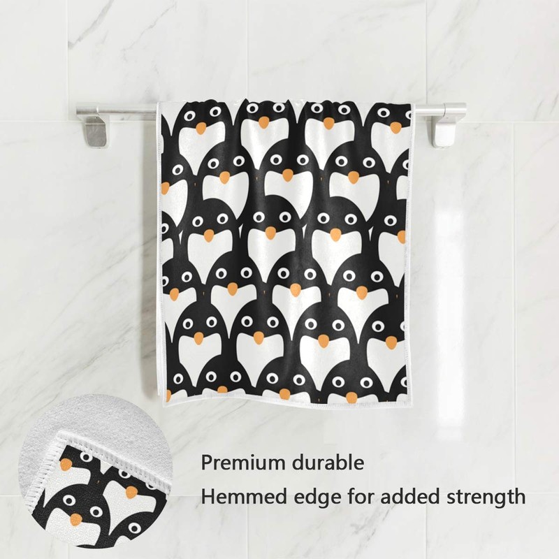senya Penguins Group Hand Towel Ultra Soft Luxury Towels for