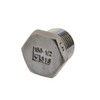 Sealing plug with external hexagon socket NPT 1/2 inch, stainless