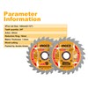 INGCO 2-Pack 140mm Ultra-thin TCT Saw Blade Set 24T, 20mm