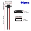 RUNCCI-YUN USB C Female 5V 3A 2-Pin 2-Wire USB C