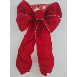 Holiday Time (LOT OF 2) Holiday Time RED Baker Twine Wreath Bow 19.5 inches W/Tail