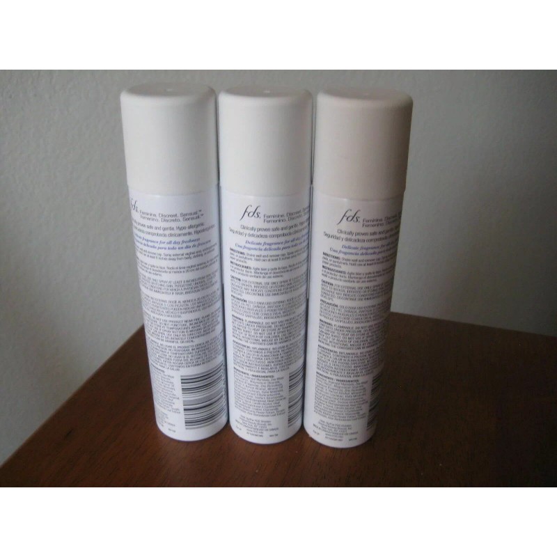 FDS Lot of 3 - FDS Hypo-Allergenic Feminine Deodorant Spray