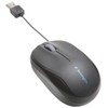 Kensington Mobile Mouse - Pro Fit Retractable Mobile Mouse, USB Wired Mouse Ideal for Travel, Small Mouse with Scroll Wheel, Windows & Mac Compatible (K72339EU) , Black