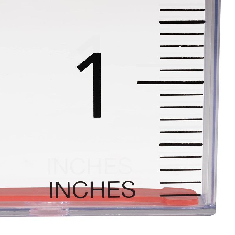 AcuRite Waterfall Rain Gauge with 5-inch Rainfall Capacity (00858W), Clear