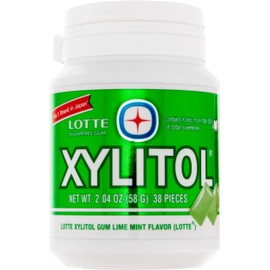 Lotte Xylitol Lime Mint Gum 2.04 OZ (Pack of 1)