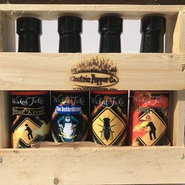 Ghost Pepper and Habanero Hot Sauce 4 Pack Wicked Tickle