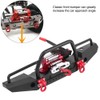 RC Car Front Bumper with Winch, Aluminum Alloy Front Bumper