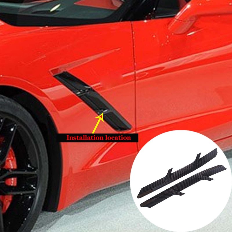 car-king888 ABS Carbon Car Body Side Fender Air Vent Frame
