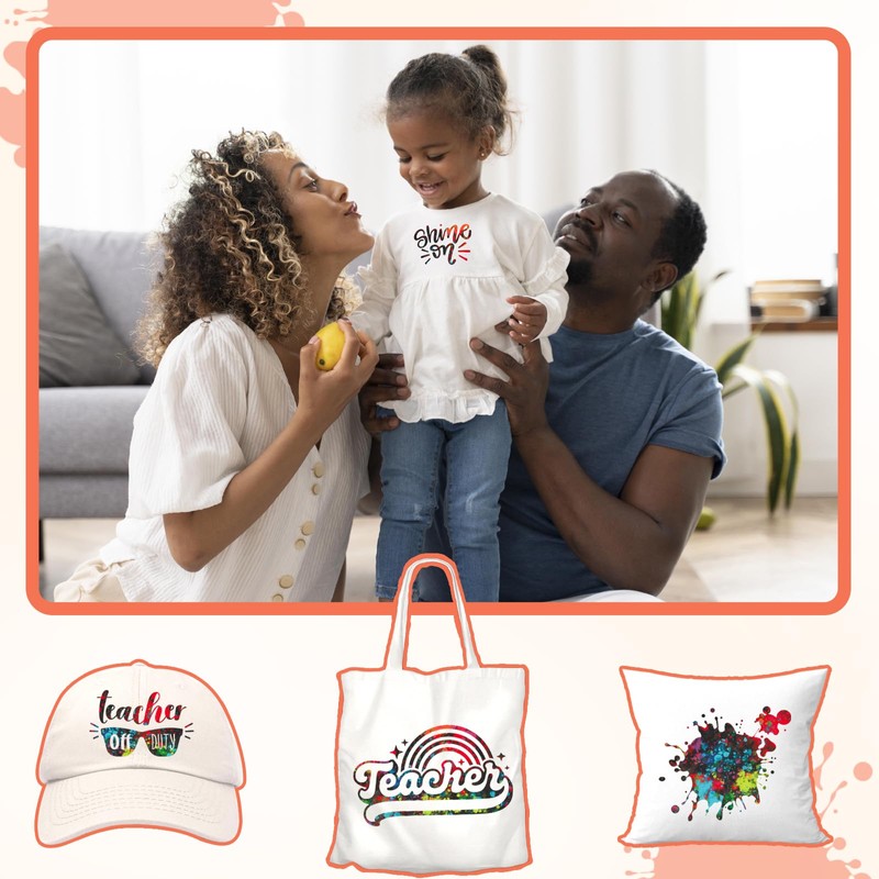 Tintnut Splash Heat Transfer Vinyl - 6 Sheets 10x12 Inch
