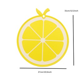 Mini Cutting Board,Small Plastic Dishwasher Safe,Food Safe PP Fruit Veg Cheese Board for Kitchen, Travel(Lemon Shape)