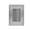 iGoto INOX2005 con 1 apagador sencillo de 3 módulos, Acero