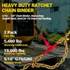 FITHOIST Ratchet Chain Binders 5/16'' - 3/8'' | 2-Pack Load