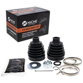 NICHE Front CV Axle Boot Kit For Kawasaki Mule 4010 Trans 4x4 49006-0087 49006-0086 UTV