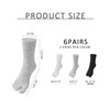 HDGSAFD 6 Pairs Toe Socks, Toe Socks, Flip Flop Socks,