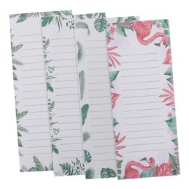 Operitacx 4pcs Magnetic Sticky Notes Magnet Back Notepad Magnet Memo Pad Magnetic Notepads for Refrigerator Magnetic Memo Notepad Magnetic Grocery List Single Pad Soft Magnetic Shopping