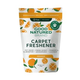 Good Natured Brand | Carpet Freshener & Deodorizer Powder | Pet Odor Eliminator for Strong Odor & Pet Urine | Fresh Natural Sweet Orange Scent | Biodegradable, Safe for Homes with Pets - 31oz