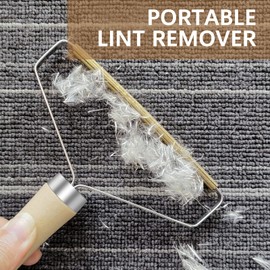 Aiweomi Lint Remover, Pet Hair, Lint Razor for Clothes and Carpet, Pet Hair Remover, Sofa, Magic Paws Lint Brush, Cat Hair Remover, Lint Remover, Manual, Made of Wood