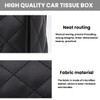 Car Tissue Holder, Sun Visor Hanging Tissue Box, Microfiber Leather