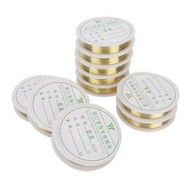 Alambre de Cobre de la Joyería, Fabricación de Joyas Reborde de Alambre de Envoltura, Collar de Pulsera de Bricolaje Alambre de Cobre de la Joyería para Suministros de Fabricación de Joyas(1#)