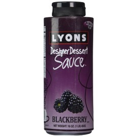 Lyons Designer Dessert Sauce, Blackberry, 16 Ounce Bottle