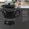 Prime Cuisine 17oz Electric Gravy Boat Warmer, Ceramic Gravy Boat