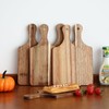 6PC Wood Cutting Board Thicken Chopping Platter Personal Charcuterie Boards