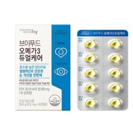 V Food HY V Food Omega 3 rTG Type Dual Care 610mgX60 Capsules / 에치와이 브이푸드 오메가 3 rTG형 듀얼케어 610mgX60캡슐