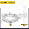 Mardatt 20 Pack Curtain Grommets 1.6 Inch Inner Diameter Silencing