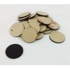 Marketing Holders Qty 100 Black Disc Plastic approximately 1.5 "