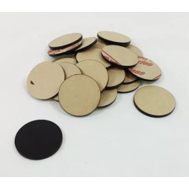 Marketing Holders Qty 100 Black Disc Plastic approximately 1.5 " diameter Art Craft Project Kid
