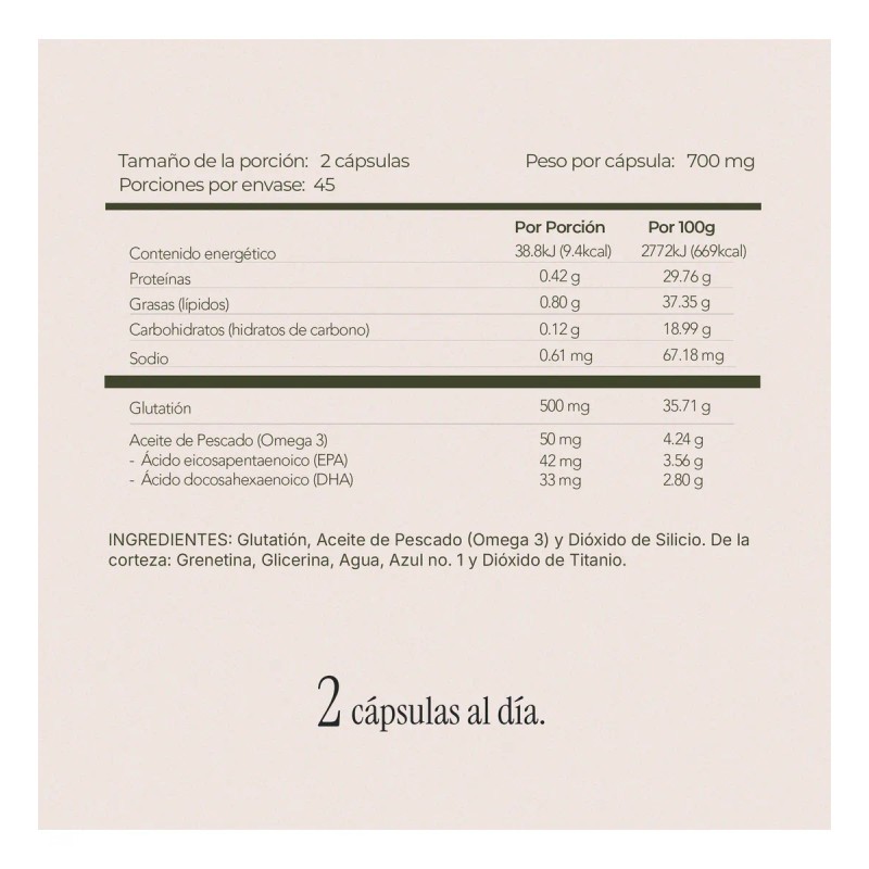 Glutatin Puro Omega 3 Antioxidante 90 Softgels Maklen Sin Sabor
