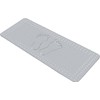 Kleine Wolke" Foot Bathtub Liner, PVC Grey, 36 x 72