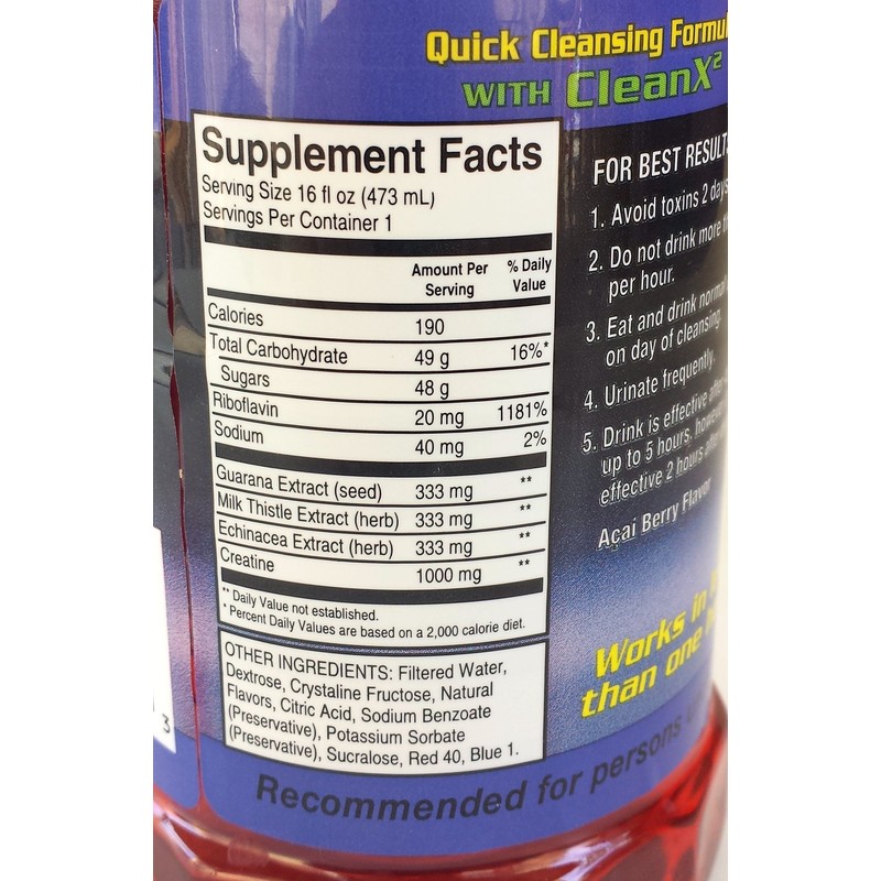 Champ Flush Out Detox Drink - Blueberry by Champ