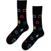 TODO Colours Funny Socks with Motif - Multicoloured, Colourful, Crazy