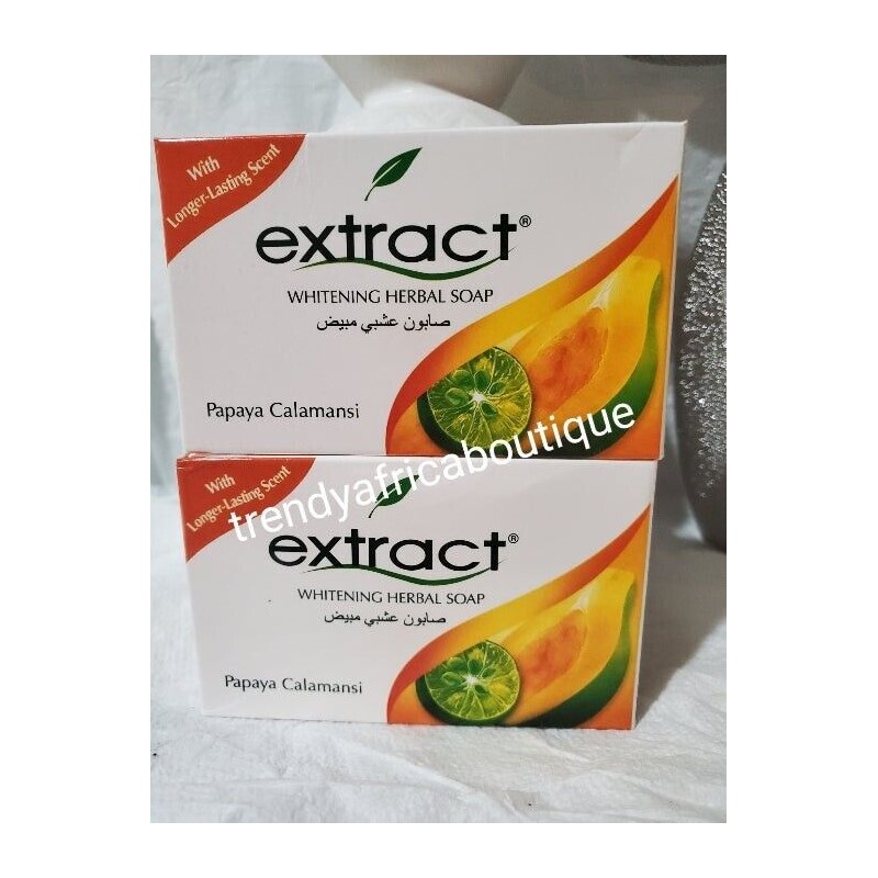 Extract X2 Extract soap with papaya. (NIGERIA) for Tougher SKIN.