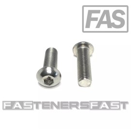 FAS (15) 5/16-24X1 Button Head Socket Cap Screw Stainless Steel FINE THREAD