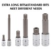 MIXPOWER 20PCS 1/4", 3/8", 1/2" Drive Spline Tip Bit Socket