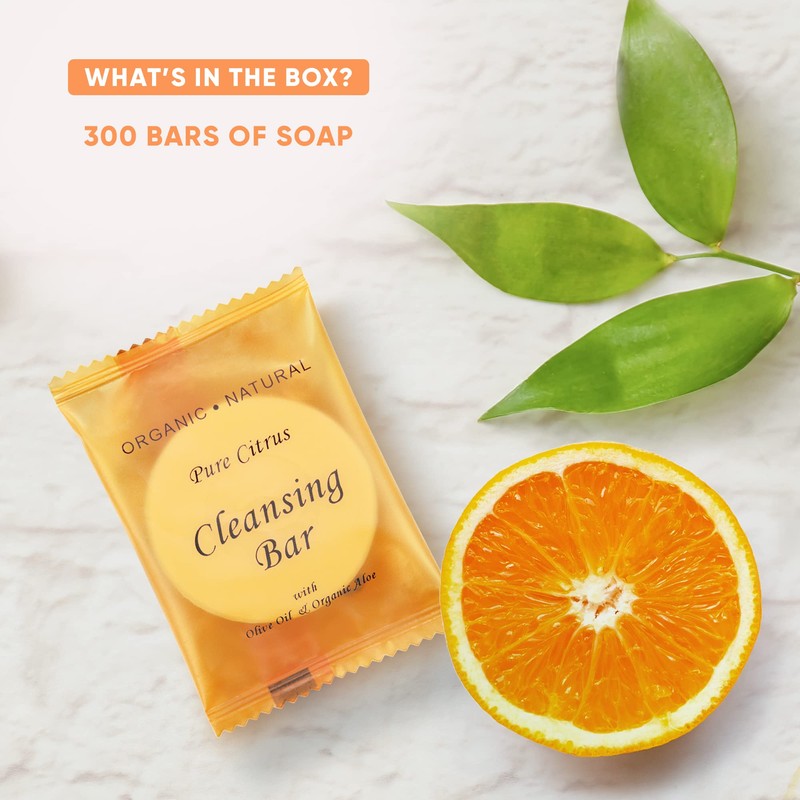 Terra Pure Wild Citrus Cleansing Bar, Travel Size Hotel, 1
